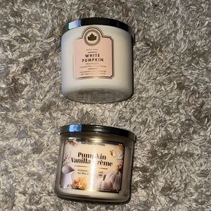 Bath & Body Works Pumpkin Candle Set